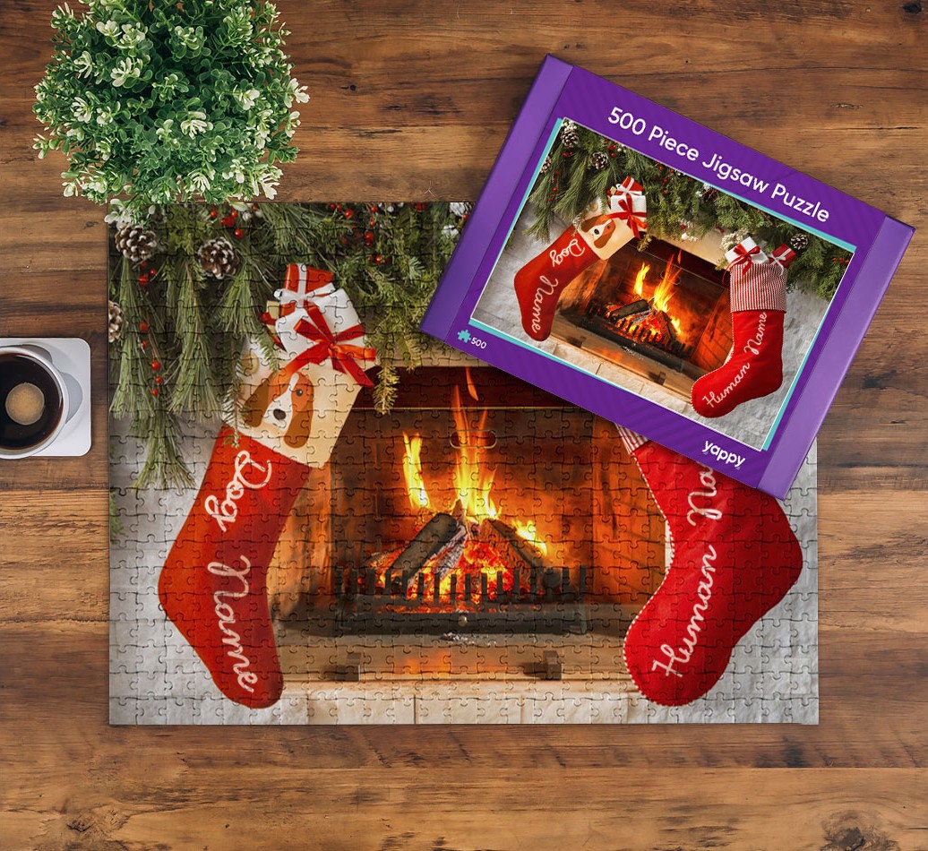 Me & My Dog Fireplace: Personalised {breedFullName} Jigsaw