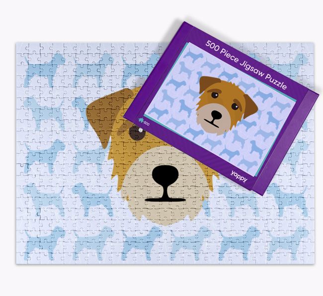 Colourful Abstract Pattern: Personalised {breedFullName} Jigsaw