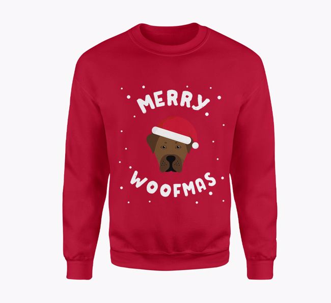 Merry Woofmas: Personalised {breedFullName} Adult Jumper