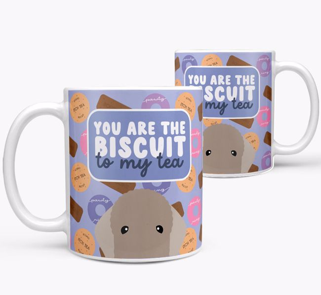 Biscuit To My Tea: Personalised {breedFullName} Mug