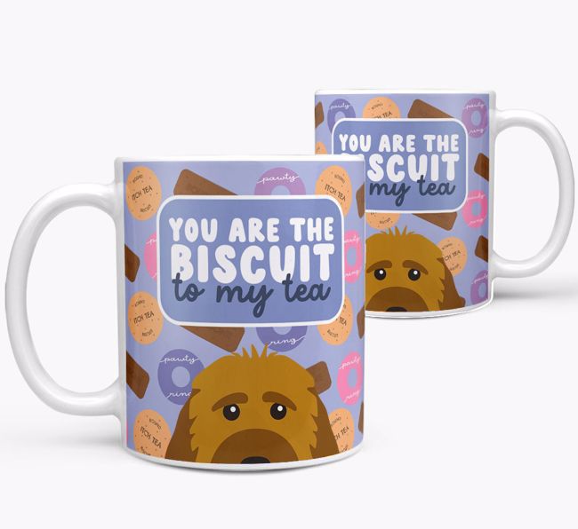 Biscuit To My Tea: Personalised {breedFullName} Mug