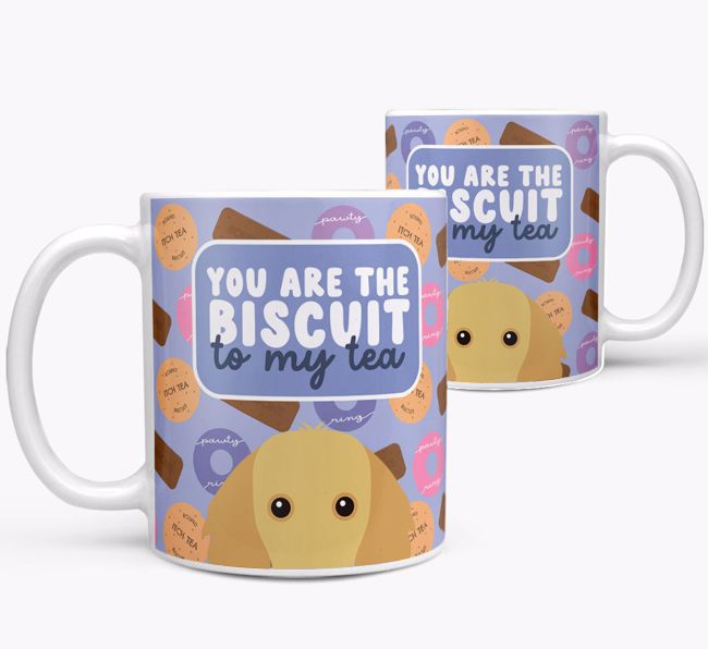 Biscuit To My Tea: Personalised {breedFullName} Mug