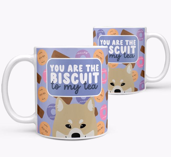 Biscuit To My Tea: Personalised {breedFullName} Mug