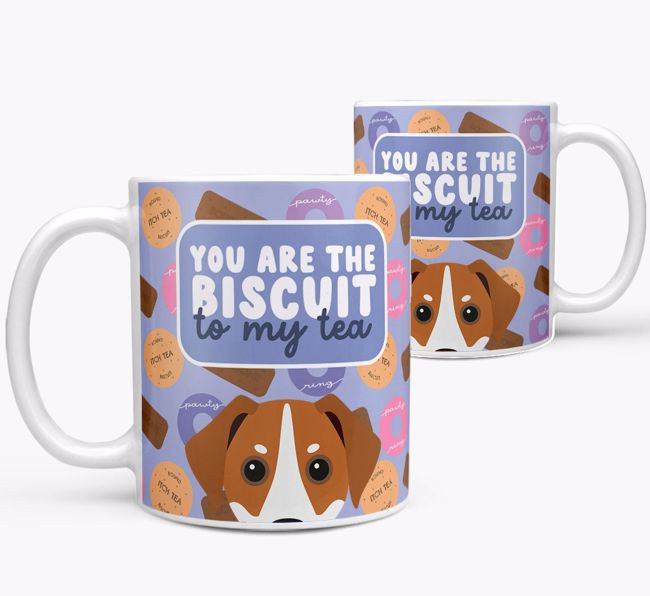 Biscuit To My Tea: Personalised {breedFullName} Mug