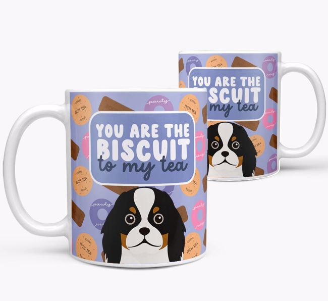 Biscuit To My Tea: Personalised {breedFullName} Mug