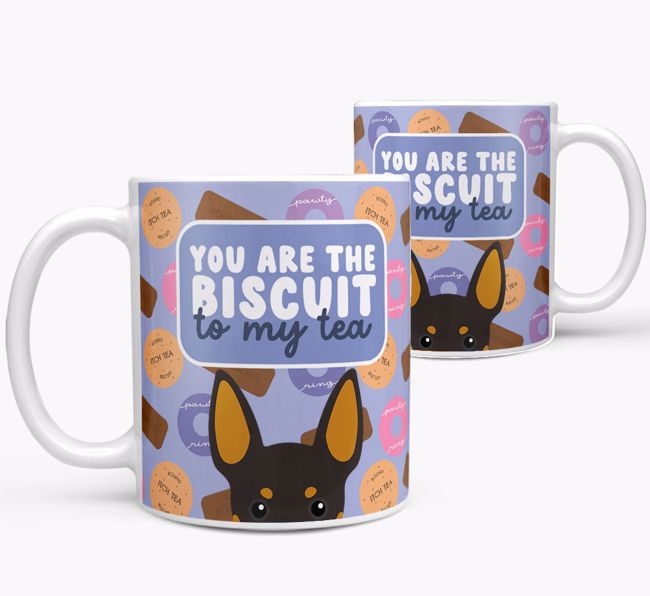 Biscuit To My Tea: Personalised {breedFullName} Mug