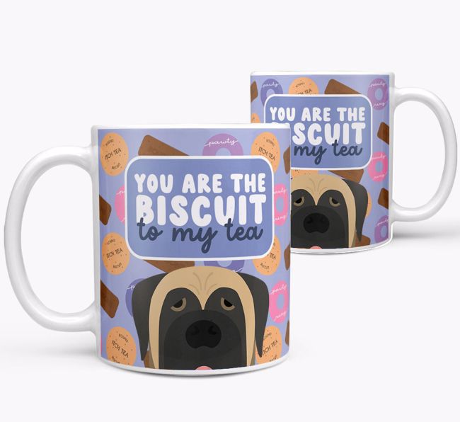 Biscuit To My Tea: Personalised {breedFullName} Mug