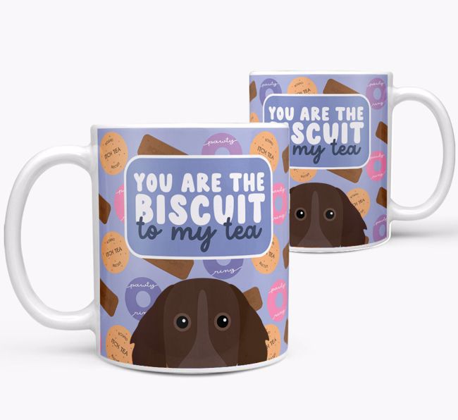 Biscuit To My Tea: Personalised {breedFullName} Mug