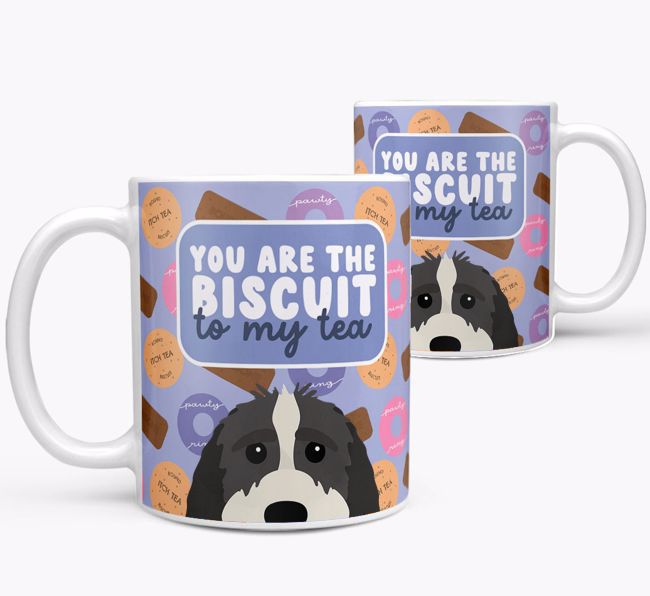 Biscuit To My Tea: Personalised {breedFullName} Mug