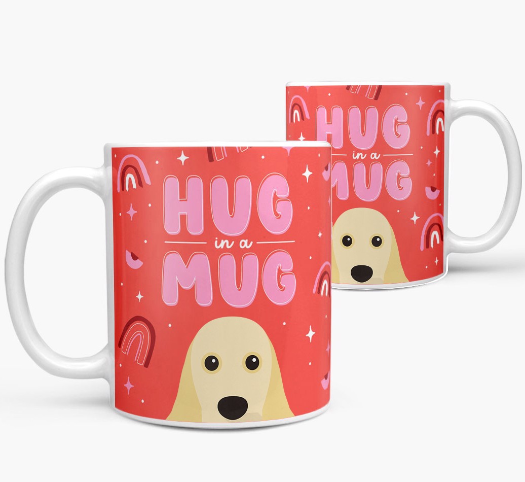 Hug in a Mug: Personalised {breedFullName} Mug - both views