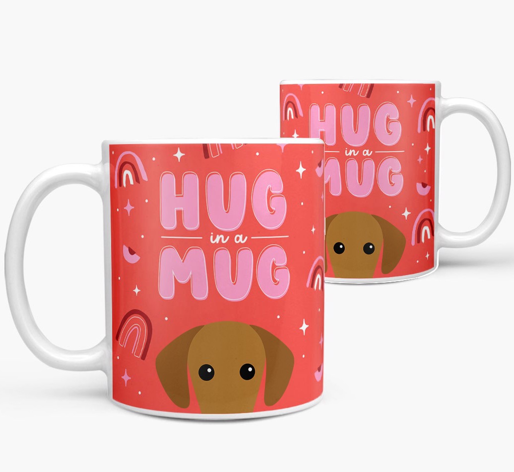 Hug in a Mug: Personalized {breedFullName} Mug - both views