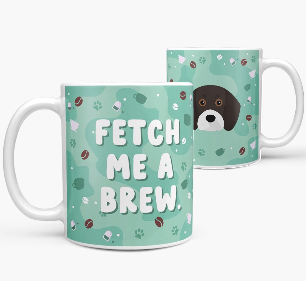 Fetch me a Brew: Personalised {breedFullName} Mug - both views
