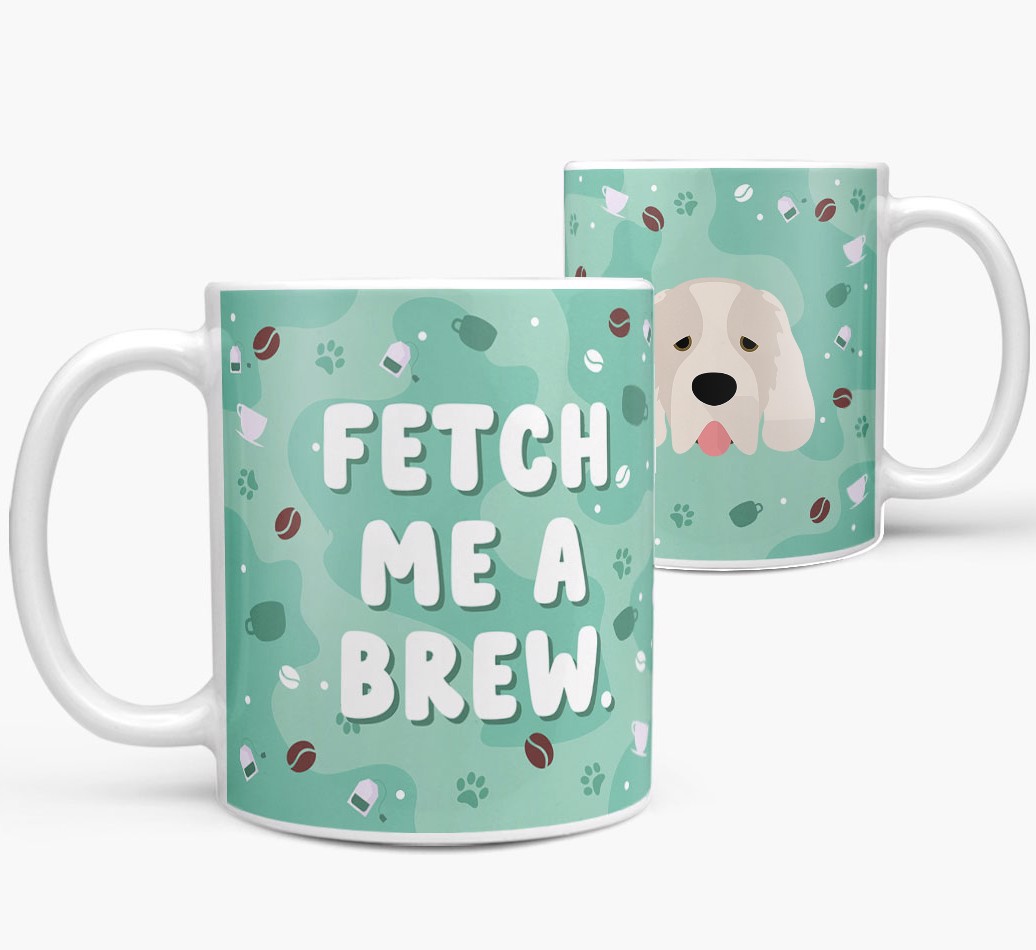 Fetch me a Brew: Personalised {breedFullName} Mug - both views