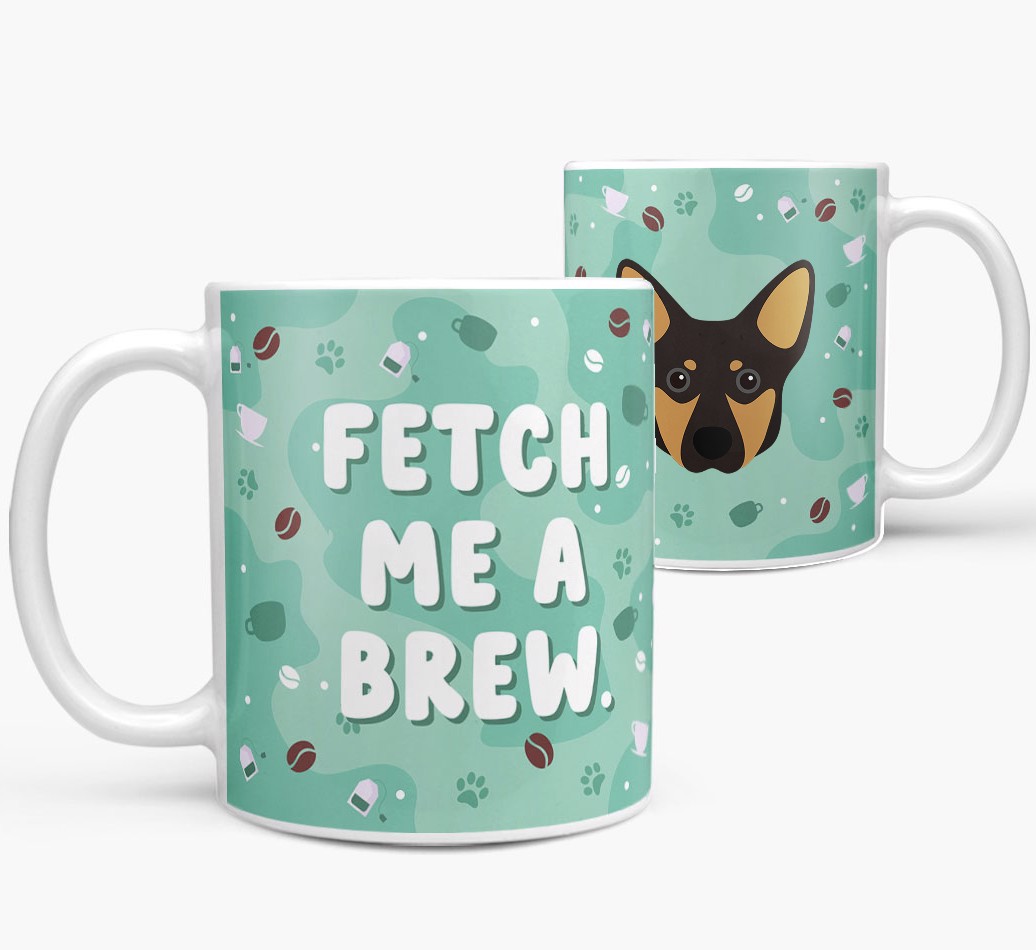 Fetch me a Brew: Personalised {breedFullName} Mug - both views