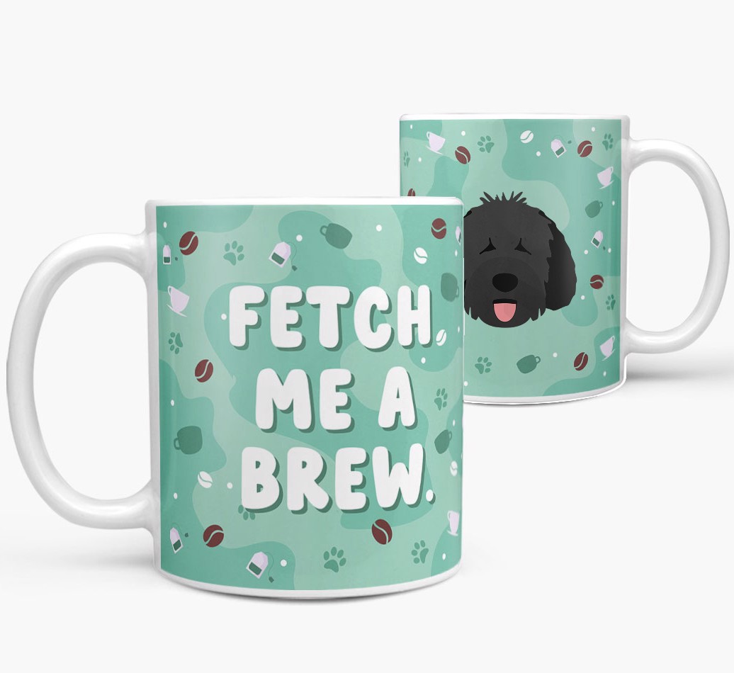 Fetch me a Brew: Personalised {breedFullName} Mug - both views