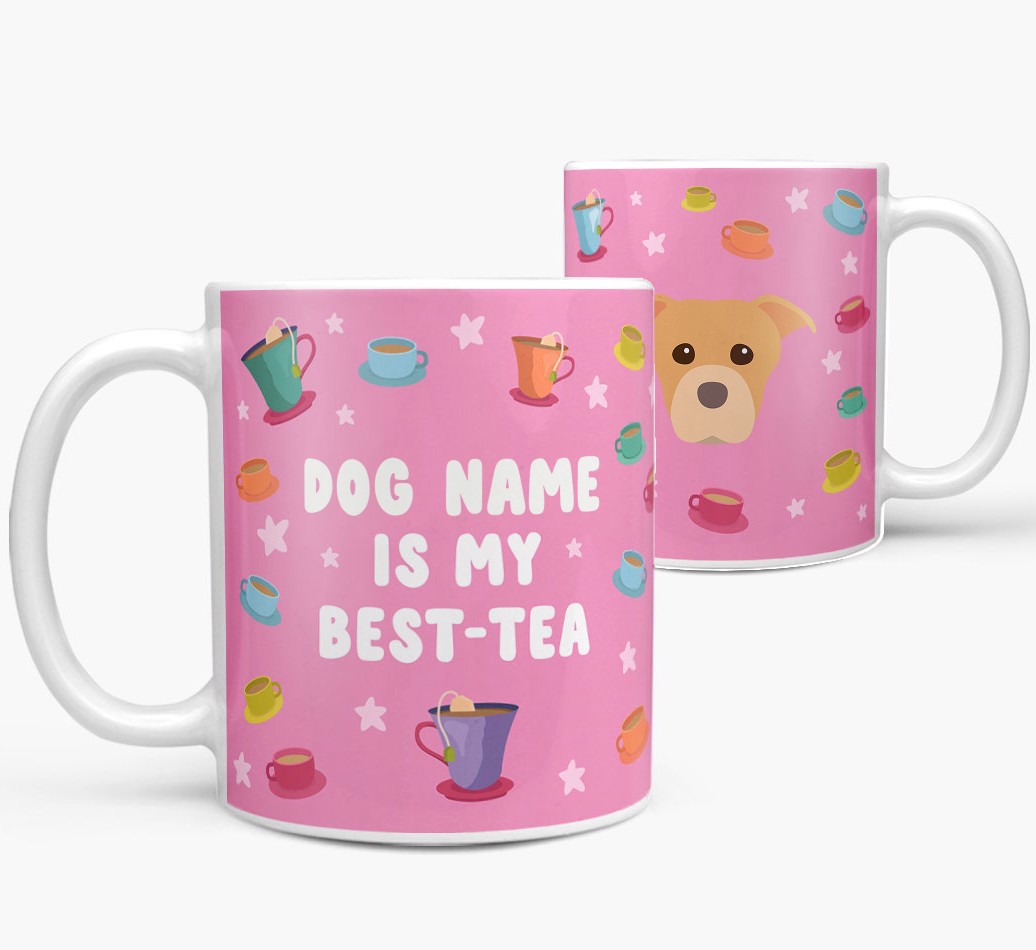 My Best-Tea: Personalised {breedFullName} Mug - both views