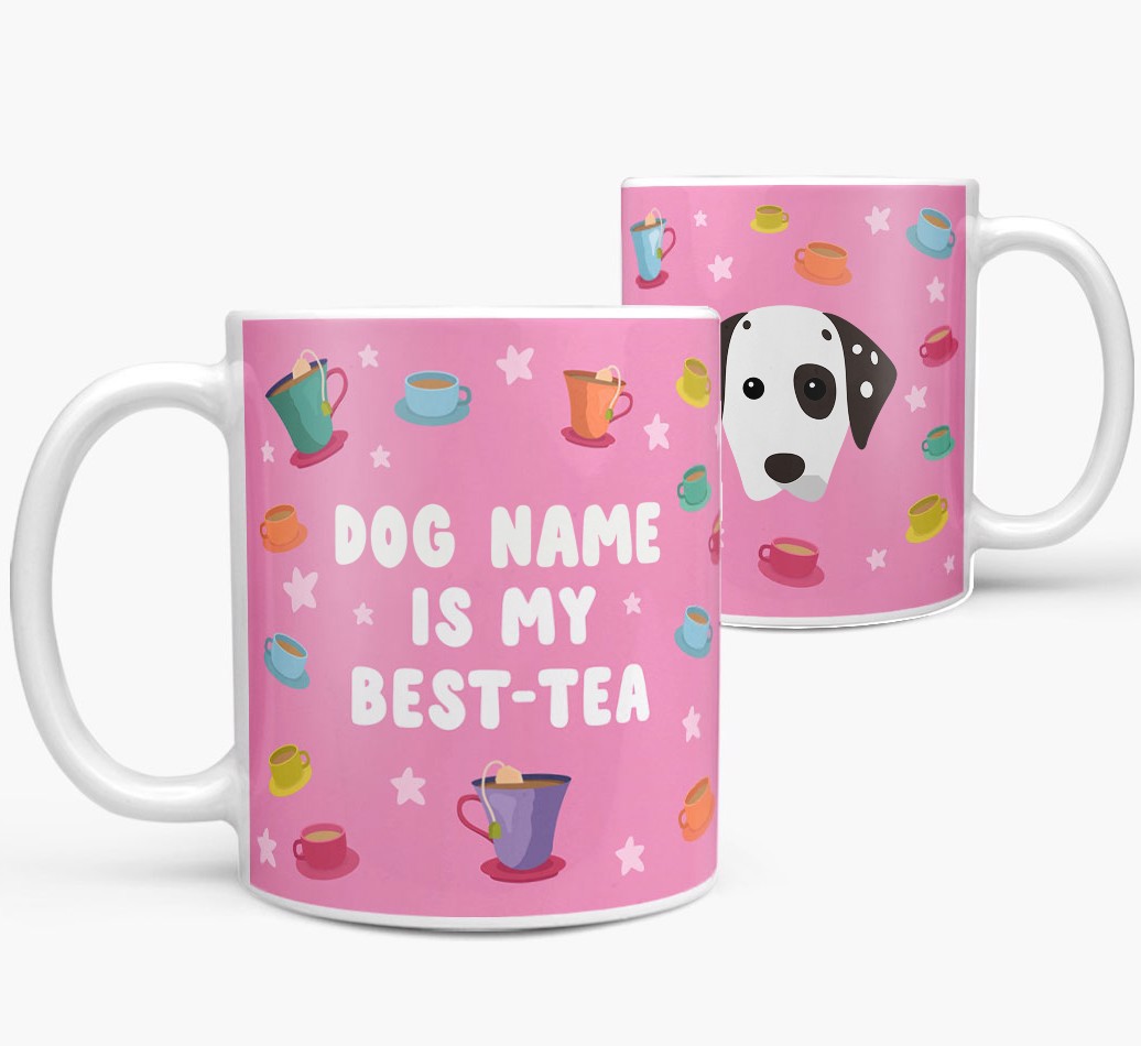 My Best-Tea: Personalised {breedFullName} Mug - both views