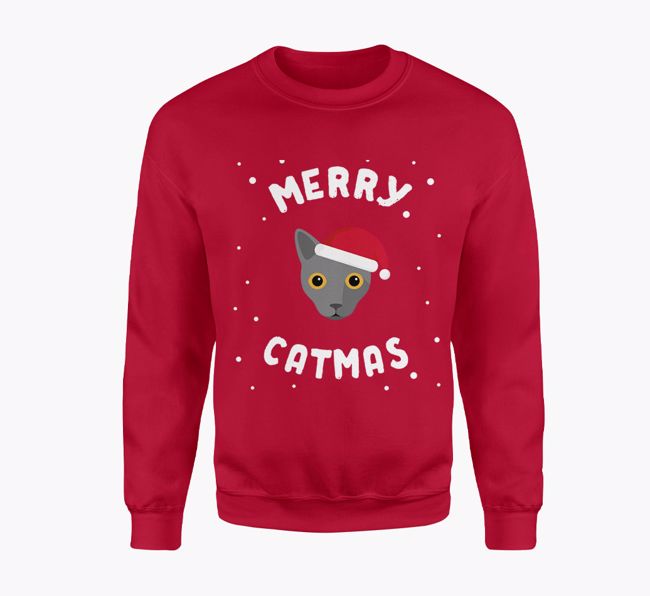 Merry Catmas: Personalised {breedFullName} Adult Jumper