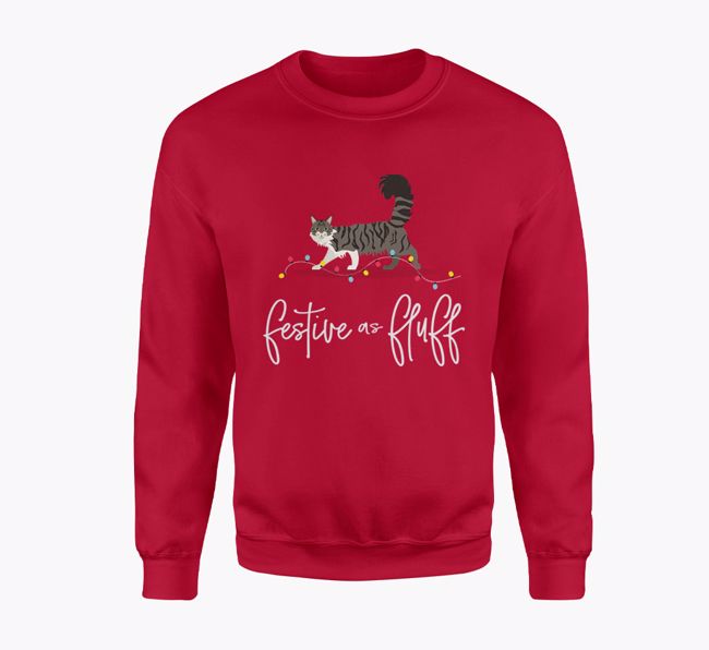 Festive As Fluff: Personalised {breedFullName} Adult Jumper