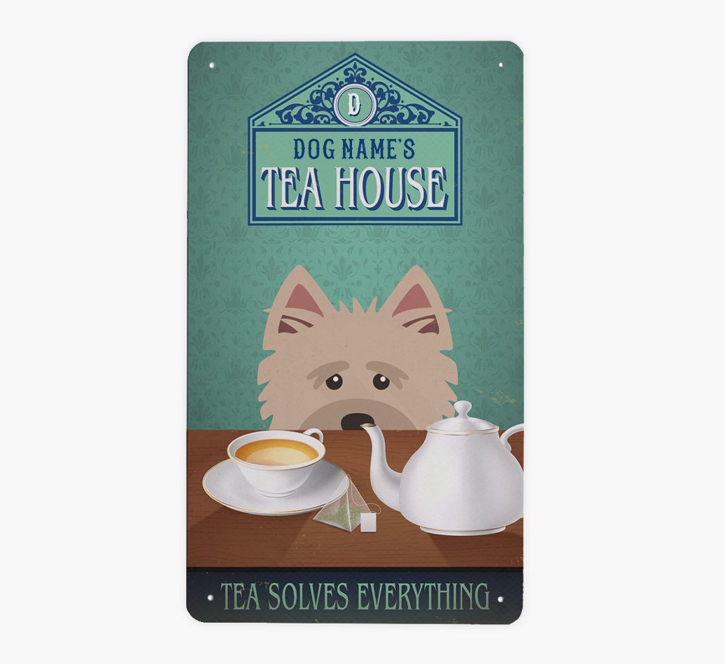 Tea House: Personalised {breedFullName} Metal Sign