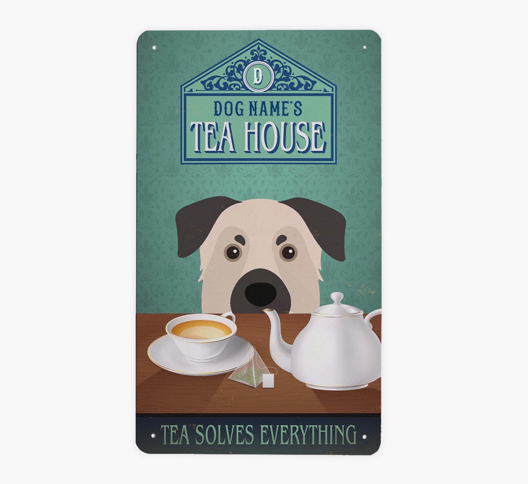Tea House: Personalised {breedFullName} Metal Sign