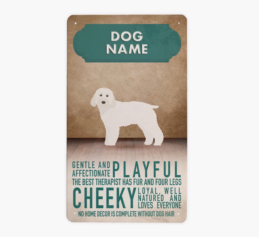 Vintage Traits: Personalised {breedFullName} Metal Sign