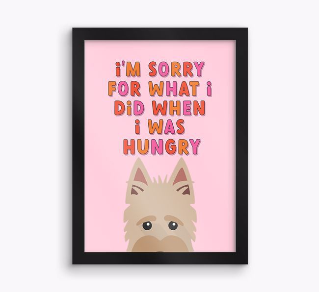 Sorry For What I Did: Personalised {breedFullName} Framed Print