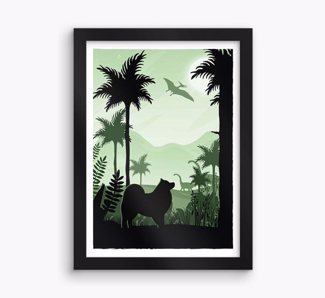 Dinosaur Adventure: Personalised {breedFullName} Framed Print