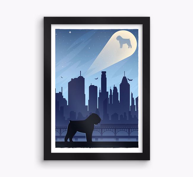 Superhero Adventure: Personalised {breedFullName} Framed Print