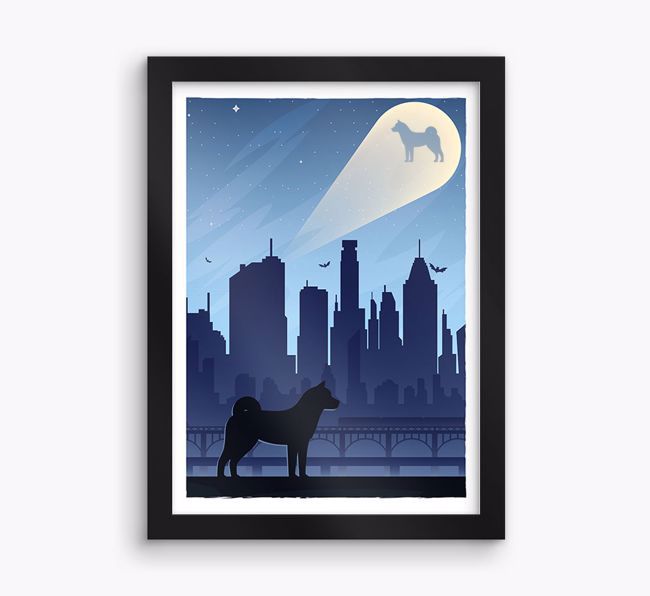 Superhero Adventure: Personalised {breedFullName} Framed Print