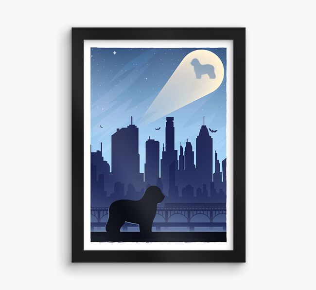 Superhero Adventure: Personalised {breedFullName} Framed Print