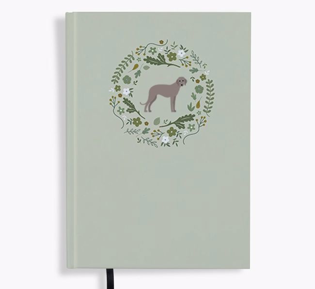 Floral Wreath: Personalised {breedFullName} Notebook