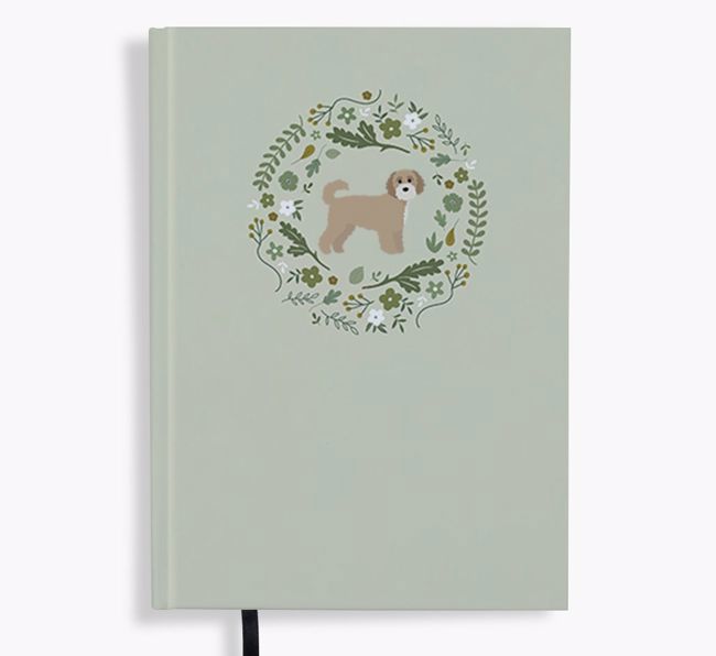 Floral Wreath: Personalised {breedFullName} Notebook