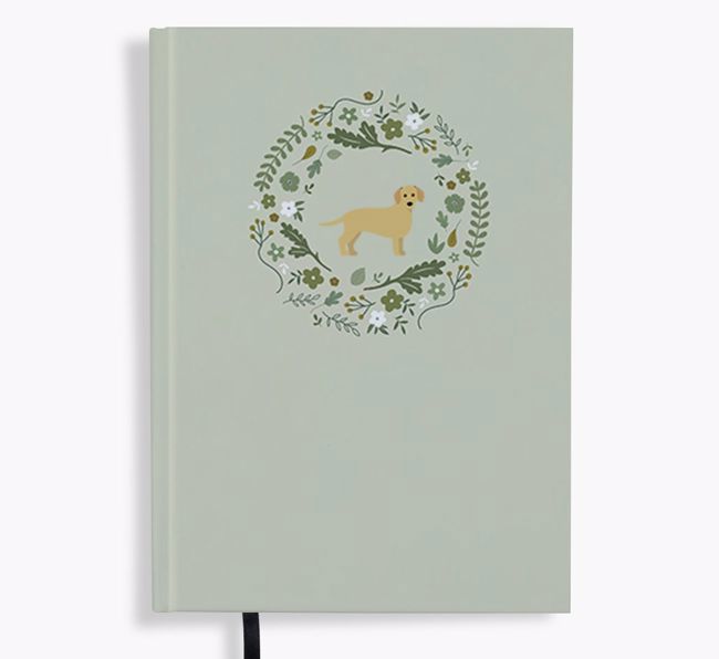 Floral Wreath: Personalised {breedFullName} Notebook