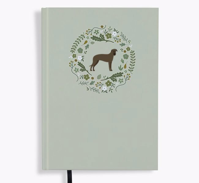 Floral Wreath: Personalised {breedFullName} Notebook