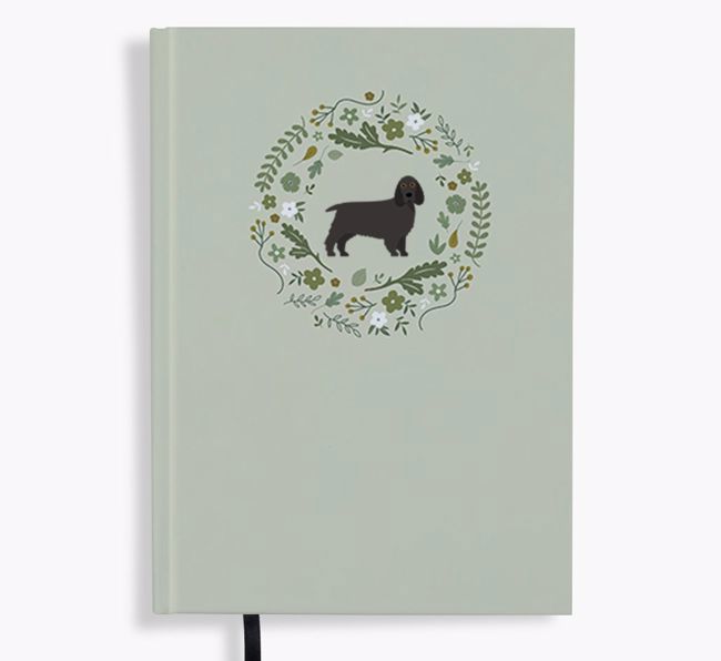 Floral Wreath: Personalised {breedFullName} Notebook