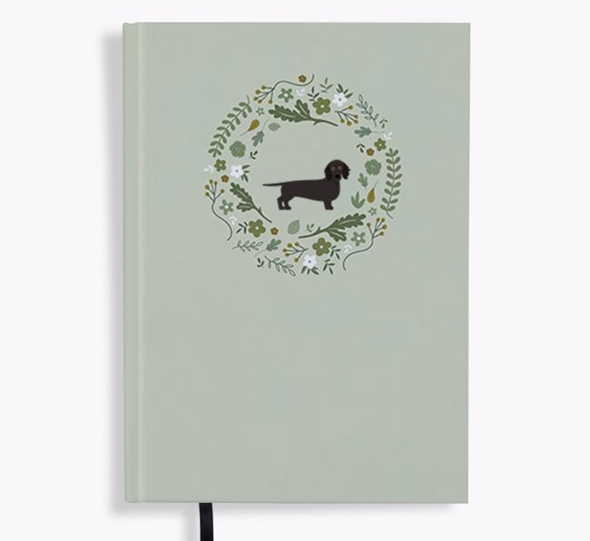 Floral Wreath: Personalised {breedFullName} Notebook