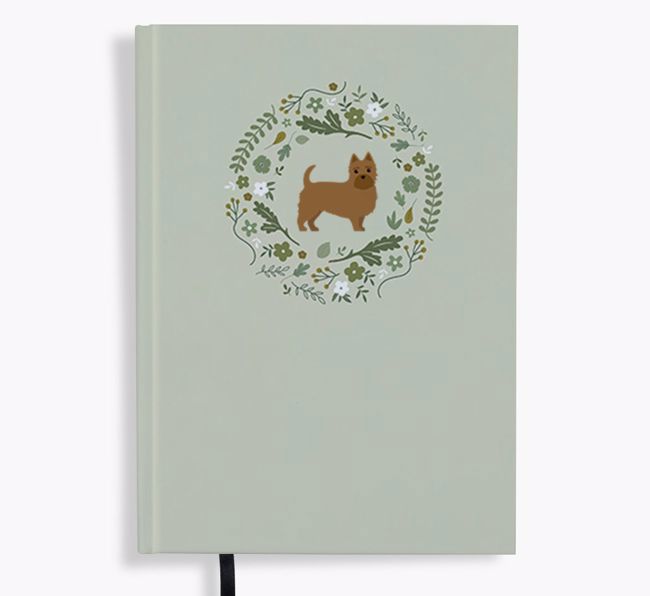 Floral Wreath: Personalised {breedFullName} Notebook