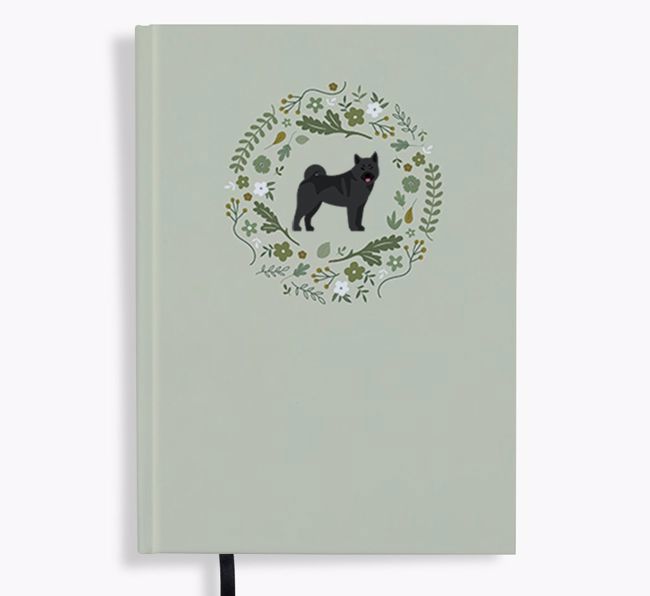 Floral Wreath: Personalised {breedFullName} Notebook