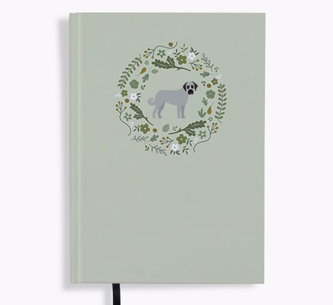 Floral Wreath: Personalised {breedFullName} Notebook