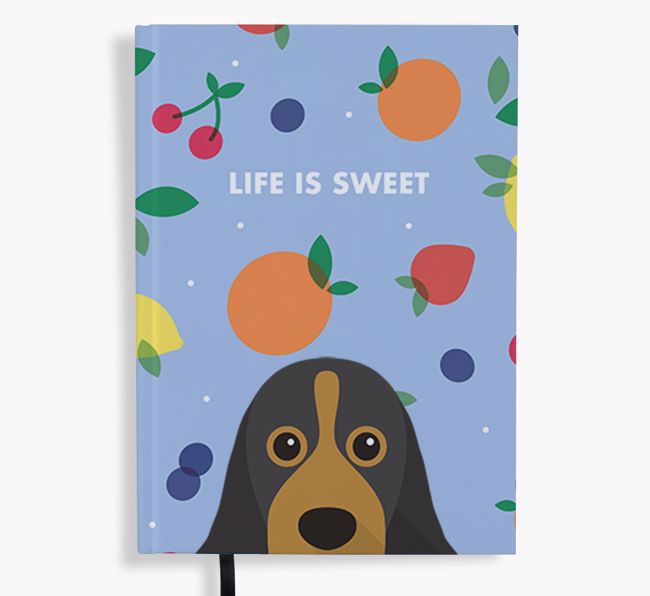 Life Is Sweet: Personalized {breedFullName} Notebook