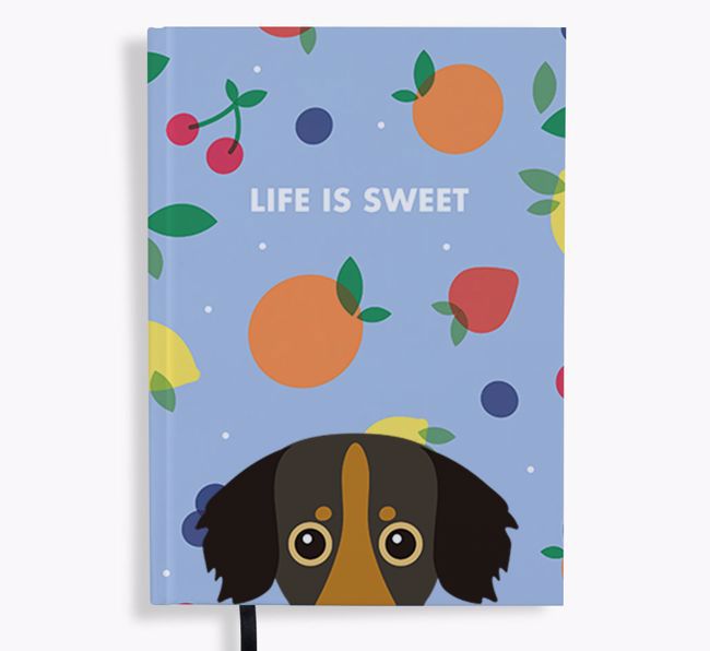 Life Is Sweet: Personalized {breedFullName} Notebook