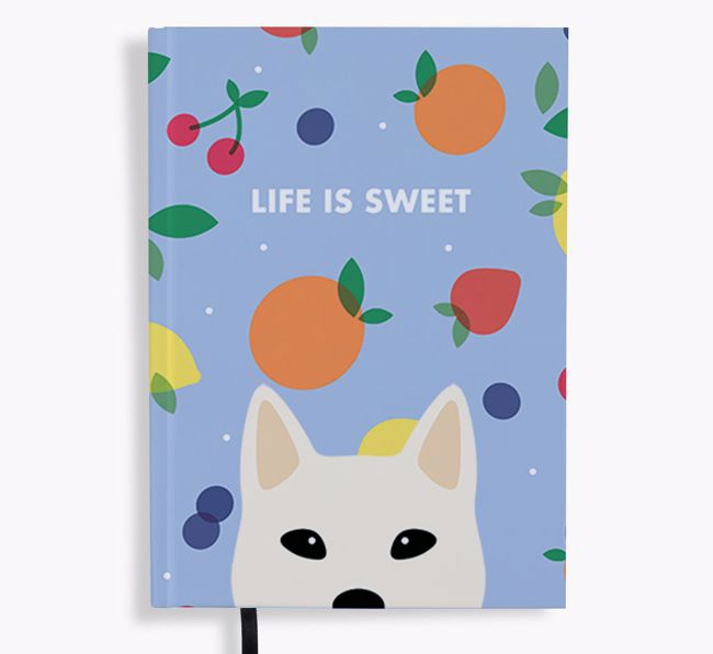 Life Is Sweet: Personalized {breedFullName} Notebook