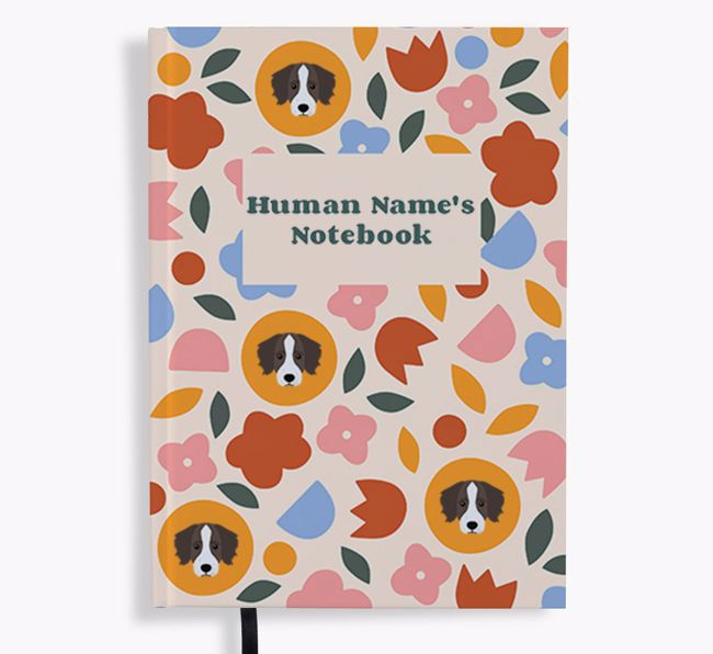 Floral: Personalized {breedFullName} Notebook