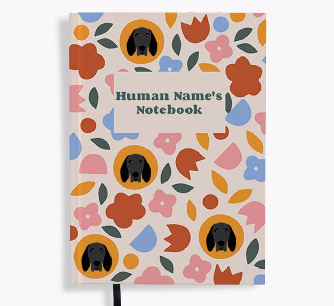 Floral: Personalized {breedFullName} Notebook