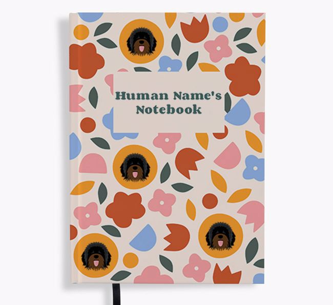 Floral: Personalised {breedFullName} Notebook