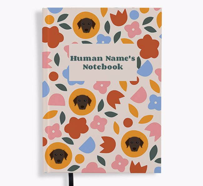 Floral: Personalized {breedFullName} Notebook