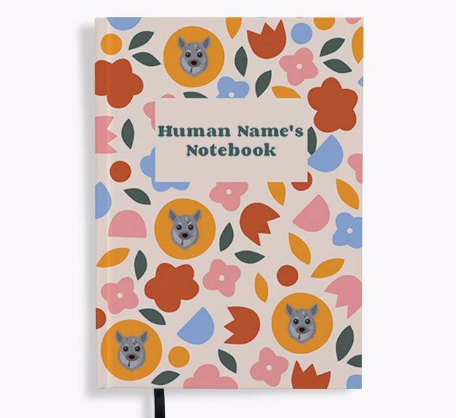 Floral: Personalised {breedFullName} Notebook