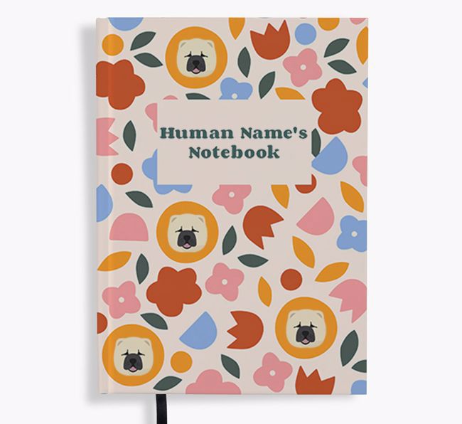 Floral: Personalized {breedFullName} Notebook