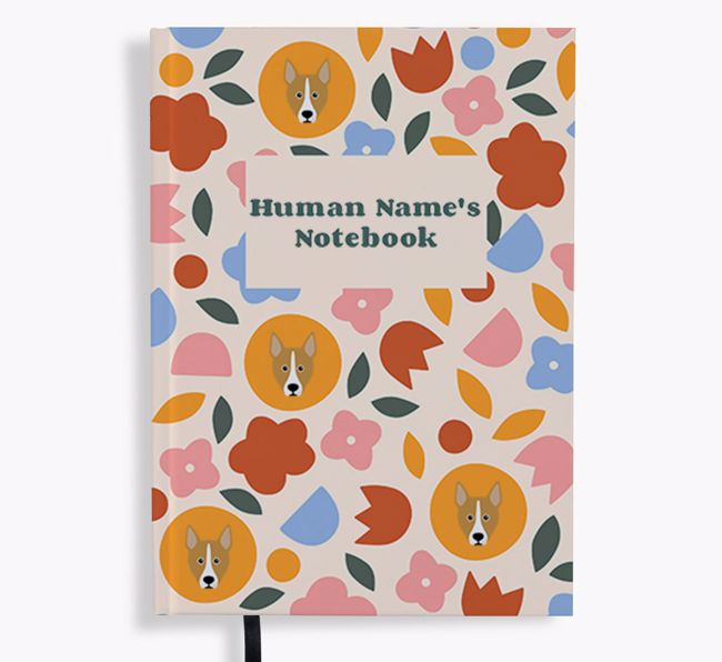 Floral: Personalised {breedFullName} Notebook